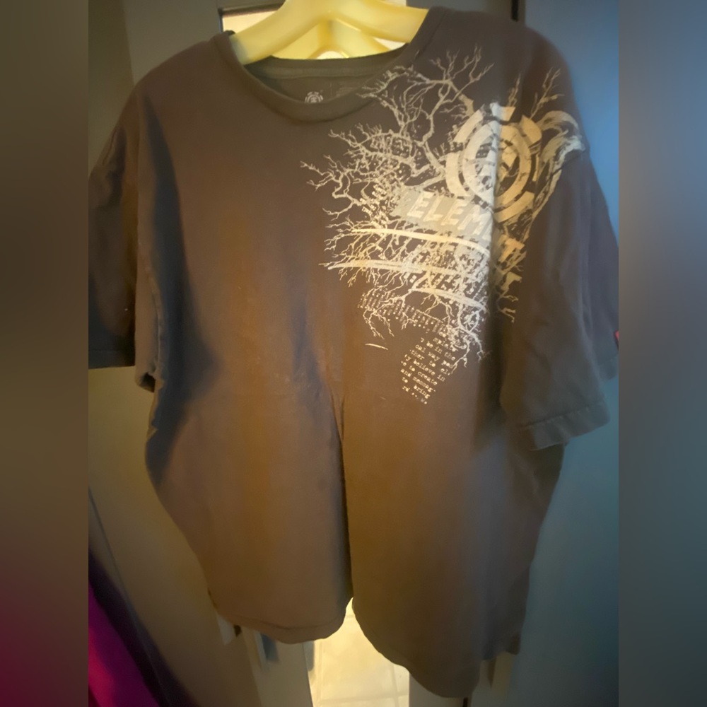 Vintage Element Men's Brown Graphic T-Shirt